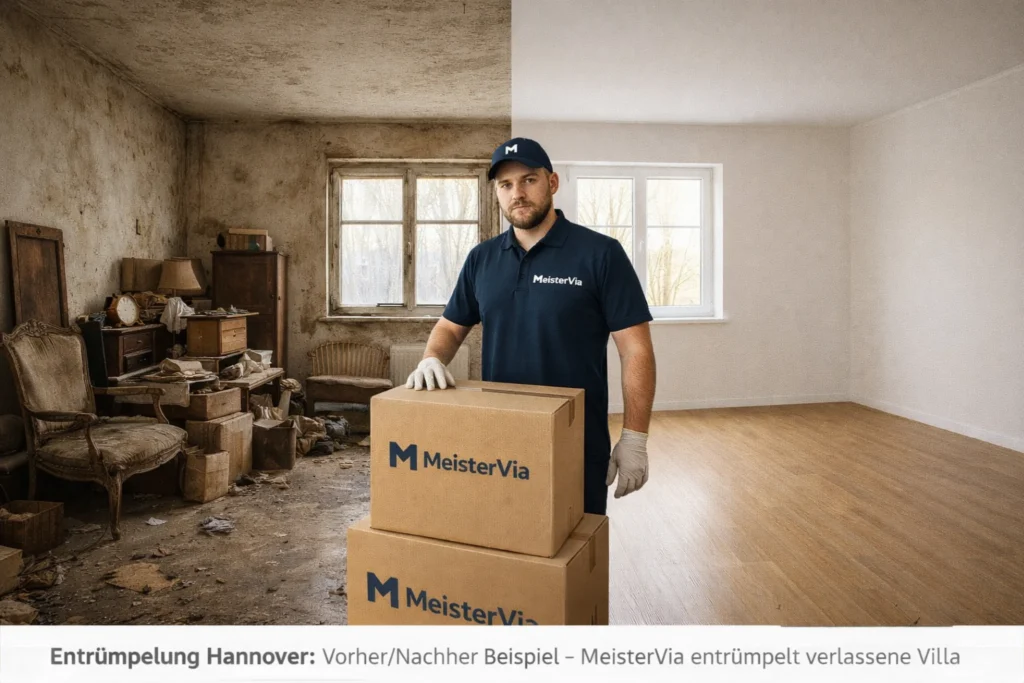 Entrümpelung Hannover – MeisterVia Haushaltsauflösung Vorher Nachher